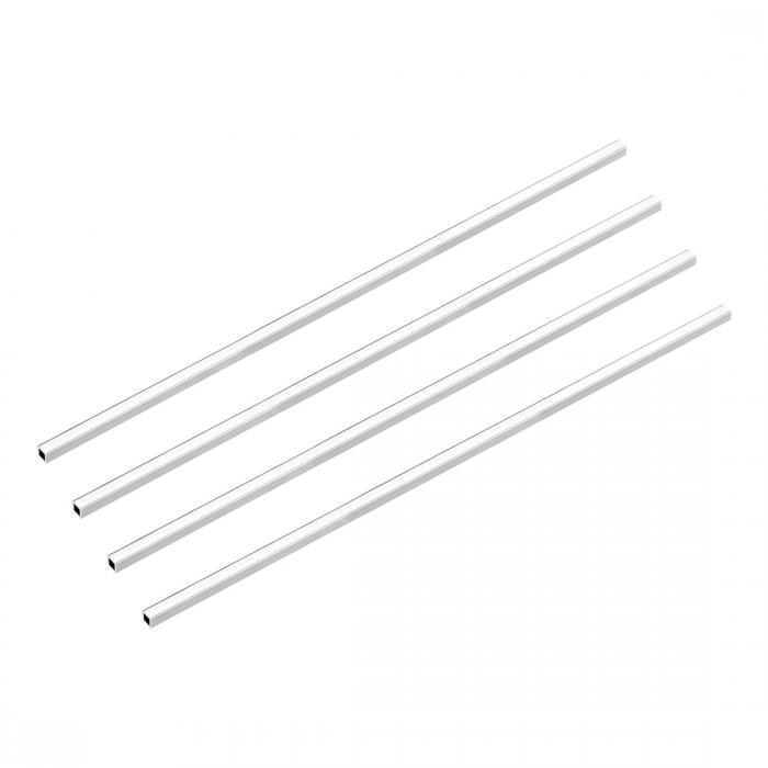 6063アルミニウム角管?6mmx6mmx1?mm?壁厚さ?300mm長さ?シームレスストレートパイプチューブ?4個