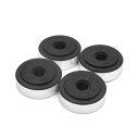 CDプレーヤースピーカーアンプ フットパッド 15 x 47mm プラスチック ゴールドトーン 4個入り