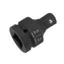 商品詳細 特徴 【属性1】サイズ: 25mm(F)- 19mm( m) インパクトソケットアダプター.【属性2】材料: 良好な硬度と優れた錆に耐えるCr- mo鋼製。 腐食に耐える黒色リン酸塩仕上げ。【属性3】性能：すべてのコードレス、電動および空気圧式インパクトレンチでの使用に適しており、狭い場所のファスナーへのアクセスを拡張します。【属性4】便利：安全なソケット保持のために、ピンおよびOリングシステムで使用するためのピンホールで設計されています。 バネ付きの戻り止めボールがしっかりとラッチし、ドライブの端の貫通穴がドライブのタングにロックされます。【属性5】アプリケーション：DIYの手作り、自動車修理、家庭用メンテナンス、および最も一般的な修理で広く使われる。【商品説明】説明:* 高級クロムモリスチール製は腐食に耐え、耐久性を向上させるブラックリン酸塩仕上げ。* 安全なソケット保持のために、ピンおよびOリングシステムで使用するためのピン穴を備えたソケットです。* DIYの手作り、自動車修理、家庭用メンテナンス、およびほとんどの一般的な修理で広く使われます。 規格:* サイズ: 25mm(F) ー 19mm( m)*全長: 79mm * 材料: クロムモリブデンスチール* 仕上げ：リン酸処理* カラー: ブラック パッケージ: * 1 x インパクトソケットアダプター 注意書き ■商品の色及びサイズは、撮影状況やPC環境により多少異なって見える場合がございます。 ■サイズは目安です。商品により若干の誤差がございます。 ■メーカーの都合により、商品細部のデザインや素材が予告無く変更される場合がございます。