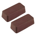 研磨剤 粗いバフ研磨 76 mm x 35 mm x 23 mm ブラウン 2個