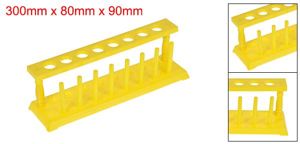 ソウテン チューブラック 試験管ホルダー 試験管立て 8ピン 16-20mmチューブ用 イェロー
