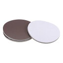フックとループのサンドディスク サンドペーパー ブラウン ブラウンコランダム スポンジ 125mm 金属の研磨用 木材の研磨用 自動車研磨使用 3000グリット...