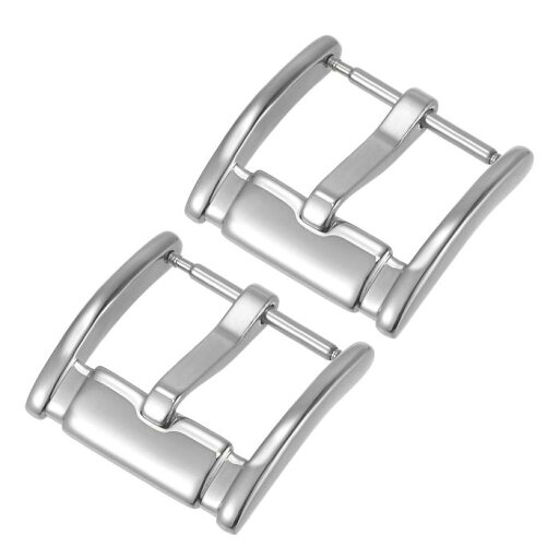 時計のポリッシュ SUS304 ダブルスロットサイドタイプバックル ステンレス鋼 ポリッシュ仕上げ 時計バンド用 18mm 時計のポリッシュ SUS304 ダブルスロットサイドタイプバックル ステンレス鋼 ポリッシュ仕上げ 時計バンド用 18mm