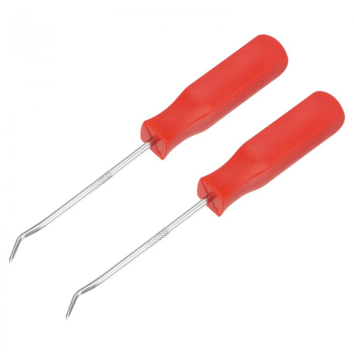 45度ピックフック プーラーリムーバー 取り外しツール オイルシール/Oリング ガスケット ホース用 140 mm 2個