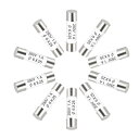 セラミックカートリッジヒューズ 1A 250V 6x25mm セラミックヒューズの高速ブロー交換 アンプ省エネランプバラスト用 10個