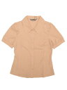 Allegra K ブラウス レディース 半袖 シフオンブラウス 襟付き シャツ オフィス カジュアル トップス 着痩せ おしゃれ 通勤 OL ライトカーキ X...