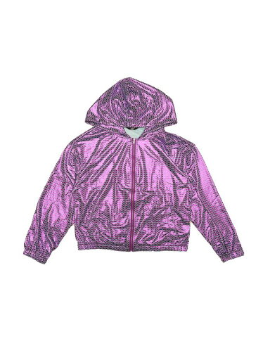 Allegra K メタリック パーカー フード付き ジャケット 光沢 クリスマス 長袖 舞台 ステージ衣装 スパンコール レディース パープル三角 L Allegra K メタリック パーカー フード付き ジャケット 光沢 クリスマス 長袖 舞台 ステージ衣装 スパンコール レディース パープル三角 L