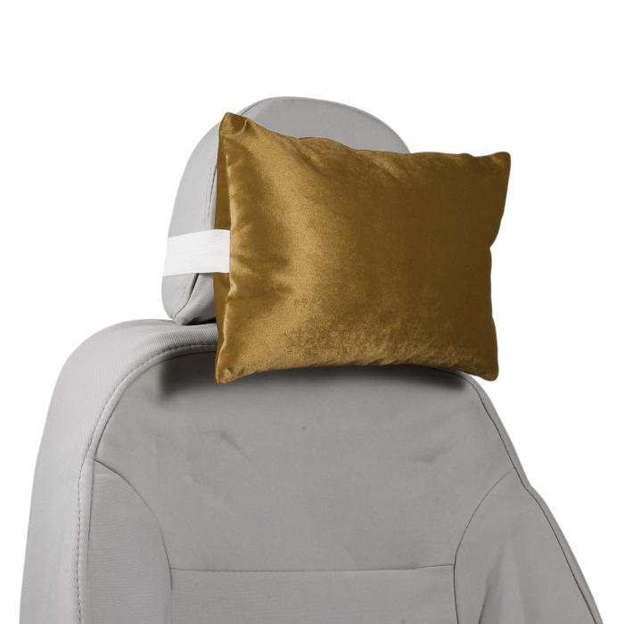 Partuto 車用ヘッドレスト枕 エルゴノミック 快 適な首サポート枕 イタリアンベルベット/メモリーフォ..