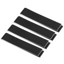 PATIKIL 25 x 1.7 cm ラケットガードテープ ラケットフレームステッカー ラケットグリップステッカー 4巻 PU 厚く 耐摩耗性 ブラック