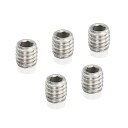 PATIKIL M4x4 mm グラブスクリュー 5個 メトリック六角穴付きヘッド ナイロン カップポイントセットねじ 内部六角ドライブ ハードウェア 304ス...