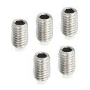 PATIKIL M5x8 mm グラブスクリュー 5個 メトリック六角穴付きヘッド ナイロン カップポイントセットねじ 内部六角ドライブ ハードウェア 304ス...