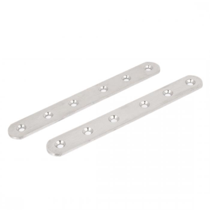 補強プレート 金具 家具用 修理パーツ コーナーブレース 155mm長 メタル 2個入り