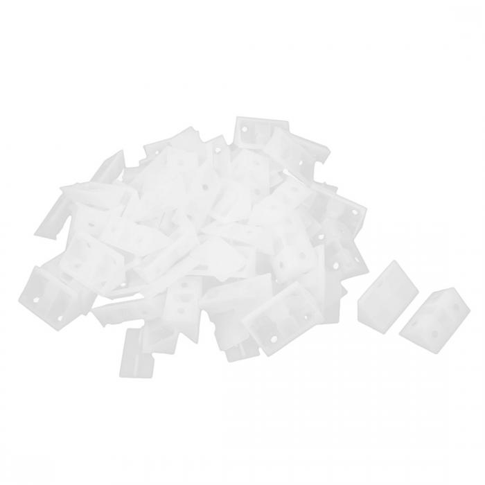 プラスチックアングルブラケット プラスチック コンビニエンスユーズ シェルフテーブル用 50個入り