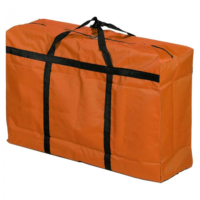 PATIKIL ジッパー付き収納トート 折りたたみ式 引っ越しトートバッグ 重型 寝具用 150L オレンジ