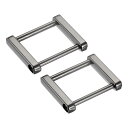 財布ストラップリング 35 mm 金属 ねじ込みシャックル 交換用バックル レザーバッグクラフトDIYアクセサリー用 ブラック 2個