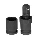21mm インパクトレンチ用シャローソケット インパクト用ソケット スナップオンツール 13 mm ドライブ CR-MOスチール 360度回転 ユニバーサルジョ...