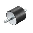 ラバーマウント M10x28 mm 防振装置 スタッドショックアブソーバー オス エアコンプレッサー ガレージモーター ディーゼルエンジン用 50x50 mm ...