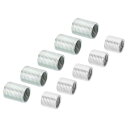 PATIKIL M10xM8 M12xM10ねじ アダプタスリーブレデューシングナット 1セット 10/15 mmねじ変換ナット ねじ付きチューブカプラーコネク...