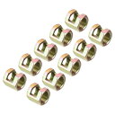 PATIKIL 1/8IP 六角カップリングナット 10個 メスねじコネクタ 15 mm 六角スリーブ ナットロッドバースタッドチューブ ジョイントスロットハードウェア ランプ修理DIY用(3)