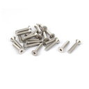 カウンターボルト ステンレススチール マシンスクリュー フラットヘッドスクリュー M5x25mm 20個入り(4)