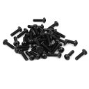 六角穴付きネジ ボタンヘッド M2x7mm ブラック メタル 10.9グレード ファスナー 50個入り(4)