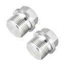 Gオス外六角頭プラグ?304ステンレス鋼?ソリッドスレッド管継手?2個 G3/4、2_個