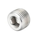 六角皿穴プラグ?ステンレス鋼?パイプ継手?NPTおねじソケット?パイプアダプターコネクター 1/2NPT、1_個