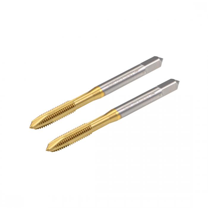 マシンタップ HSS製タップ チタニウムプレート M5スレッド 0.8ピッチ 3フルート 2個入