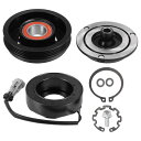 X AUTOHAUX Chevroletに対応・タホ 5.3L 2000-2014用 1セットACコンプレッサークラッチキットプーリーコイル 自動修理コンプレッサーアセンブリー(2)