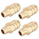 真鍮製フィッティングコネクタメトリック?オス-バーブ 8mm x M6x1(4個)