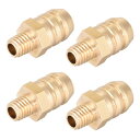 真鍮製フィッティングコネクタメトリック?オス-バーブ 8mm x M5x0.8(4個)