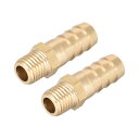 真鍮製フィッティングコネクタメトリック オス-バーブホース 10mm x M10x1.25(2個)