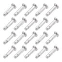 シングルホールクレビスピン フラットヘッド 304ステンレススチール リンクヒンジピン 3 mm X 12mm 20個入り(4)