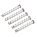 単穴クレビスピン 8mm X 60mm フラットヘッド 304ステンレス鋼?リンクヒンジピン 5個