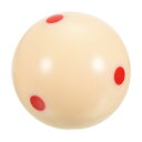 商品詳細 特徴 【属性1】直径：57.2mm; カラー：ベージュ、6レッド点; パッキングリスト:1個 x トレーニングビリヤードボール【属性2】利点：プロカップビリヤードキューボールは、耐久性のある樹脂素材で作られており、耐衝撃性、耐スクラッチ性、滑らかな表面、長持ちする光沢を備えています。【属性3】手順：ビリヤードボールの6つのスポットは、同じスポットでボールを打つのに役立ち、ボールの回転を視覚化して、ボールを簡単にコントロールできるようにします。【属性4】応用：ビリヤード愛好家にとってビリヤードのキューボールは必需品です。ゲームルーム、バー、ビリヤードのトレーニング、スポーツ大会、余暇のエクササイズ、あらゆるスキル レベルのフィットネス プレーヤーに最適です。【属性5】注:このプロカップキューボールは、サイズの違いによりスヌーカーには適していません。【商品説明】ビリヤード愛好家にとってビリヤードのキューボールは必需品です。ゲームルーム、バー、ビリヤードのトレーニング、スポーツ大会、余暇のエクササイズ、あらゆるスキル レベルのフィットネス プレーヤーに最適です。仕様カラー：ベージュ、6レッド点素材: 樹脂直径：57.2mmパッキングリスト:1個 x トレーニングビリヤードボール利点プロカップビリヤードキューボールは、耐久性のある樹脂素材で作られており、耐衝撃性、耐スクラッチ性、滑らかな表面、長持ちする光沢を備えています。手順ビリヤードボールの6つのスポットは、同じスポットでボールを打つのに役立ち、ボールの回転を視覚化して、ボールを簡単にコントロールできるようにします。注:このプロカップキューボールは、サイズの違いによりスヌーカーには適していません。 注意書き ■商品の色及びサイズは、撮影状況やPC環境により多少異なって見える場合がございます。 ■サイズは目安です。商品により若干の誤差がございます。 ■メーカーの都合により、商品細部のデザインや素材が予告無く変更される場合がございます。