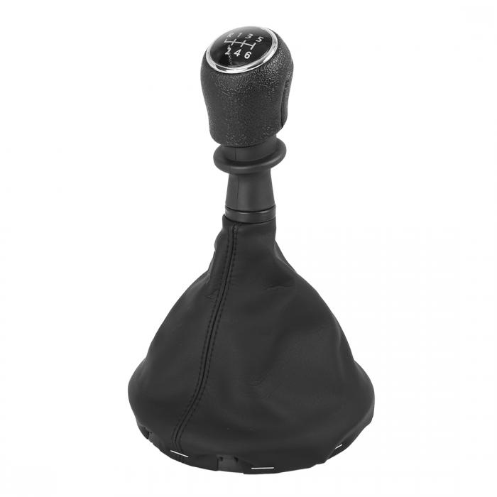 シフトノブ 21.5x14cm ギアシフトスティックブーツカバー 6 スピードカバー付き プラスチック 合成皮革..