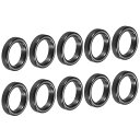 PATIKIL 6.8mm セラミックガイドリング 10個 釣り竿修理キット 淡水塩水釣り用 ブラック