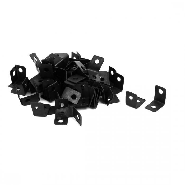 角度ブラケット コーナーブレース 90度 L型 ブラック 12x9x12mm 80枚入り