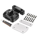 回転ボルトラッチ 亜鉛合金製セキュリティドアロックゲートラッチ キャビネット家具用ノンネイル バスルーム窓用 1.7x1.2