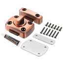 回転ボルトラッチ 亜鉛合金製セキュリティドアロックゲートラッチ キャビネット家具用ノンネイル バスルーム窓用 1.7x1.2