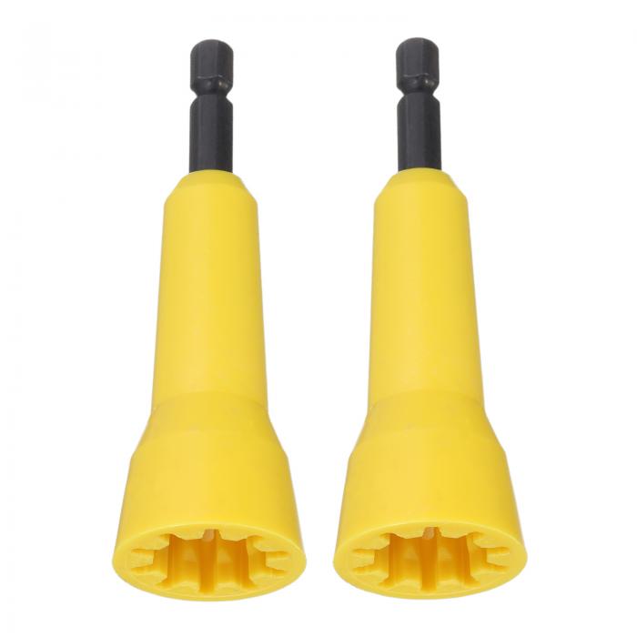 ドリル用ワイヤー捻りツール2個セット 電気工ワイヤー捻りツール 1/4"ヘックスシャンク付き 電線クイッ..