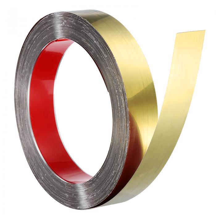 ステンレス製ウォールモールディングトリム 32.8フィート×1.2インチ パティ オ壁タイルミラーエッジ用 ..