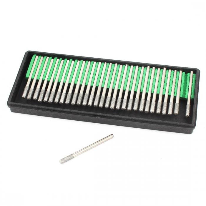 軸付砥石 研削砥石 セラミックゴム砥石 研削研磨ビット シルバートーン 30本入り