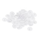 スクリューキャップカバー 12x3 mm プラスチック製 ネジ飾りカバー プラスカム用継手ナット セルフタッピンねじ ホワイト 40個