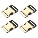 クイックサイドリリースバックル - 調節可能 シームレスクリップ ベルト 留め金 荷物 ストラップ バック 71mm x 45mm x 13 mm パックウェビ...