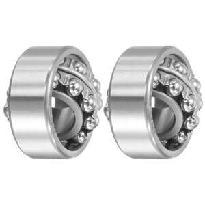 2202 自己整合ボールベアリング 15mmボア 35mm OD 14mm厚さ 二重列 オープンタイプ クロムスチール 2個入り