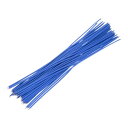50個入り 20AWG 両端めっきコネクタワイヤー 1ピン 20cm 電気ジャンパーワイヤー 半田付け端子 フライングワイヤー 内部接続用 ブルー