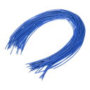 50個入り 20AWG 両端めっきコネクタワイヤー 1ピン 40cm 電気ジャンパーワイヤー 半田付け端子 フライングワイヤー 内部接続用 ブルー