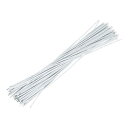 50個入り 20AWG 両端めっきコネクタワイヤー 1ピン 20cm 電気ジャンパーワイヤー 半田付け端子 フライングワイヤー 内部接続用 ホワイト