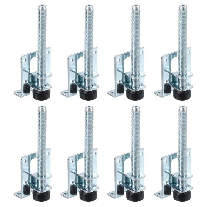 家具用調整脚 8個セット - 高さ調節可能なL字型レベラー脚 キャビネット テーブル ワードローブ 作業台用